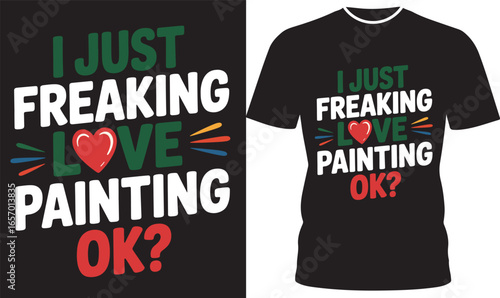 I just freaking love painting ok heart text