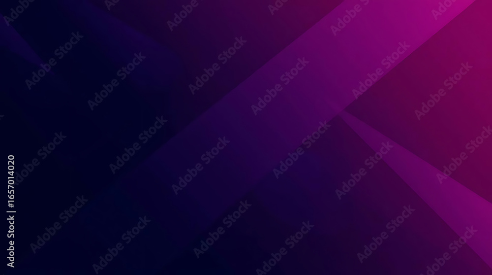 Obraz premium Abstract purple gradient background with geometric shapes and blurred lines, creating a modern and dynamic design for banners, presentations, and digital media