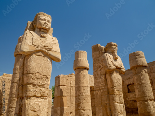 The Karnak Temple complex, a major ancient Egyptian landmark and historical site in Luxor