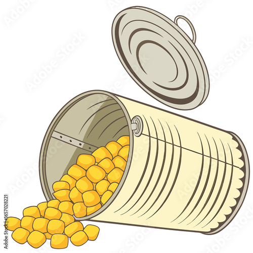 canned fish and corn