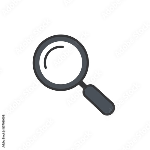 Magnifying Glass Icon for Search, Exploration, and Investigation