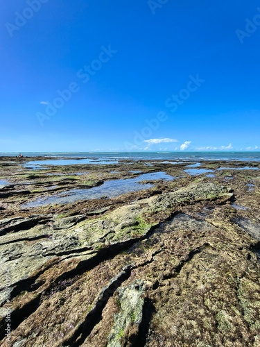 Beach with coral reefs in Arraial D'ajuda, Bahia, Brazil