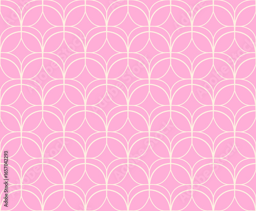 Abstract vector art seamless pattern. Vintage victorian background. Geometric retro illustration.