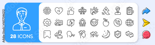 Check mark, Sharing economy and Mindfulness stress, Breath people line icons. Interest rate, AI generate, Inflation icons. Privacy Policy, Social Responsibility, Breath icons. Vector