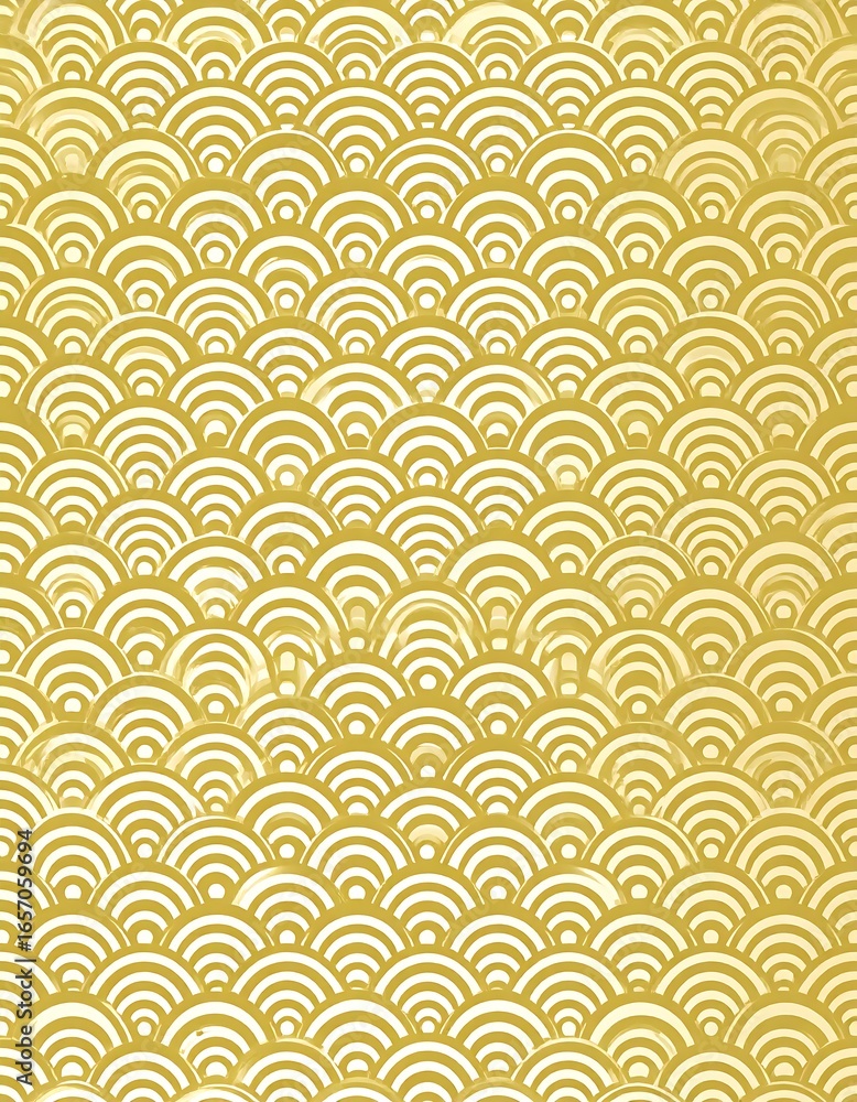 Naklejka premium Gold fish scale pattern