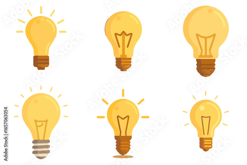 Creative lightbulb ideas sparking innovation and brilliant solutions for business, design, and technology projects with a modern feel