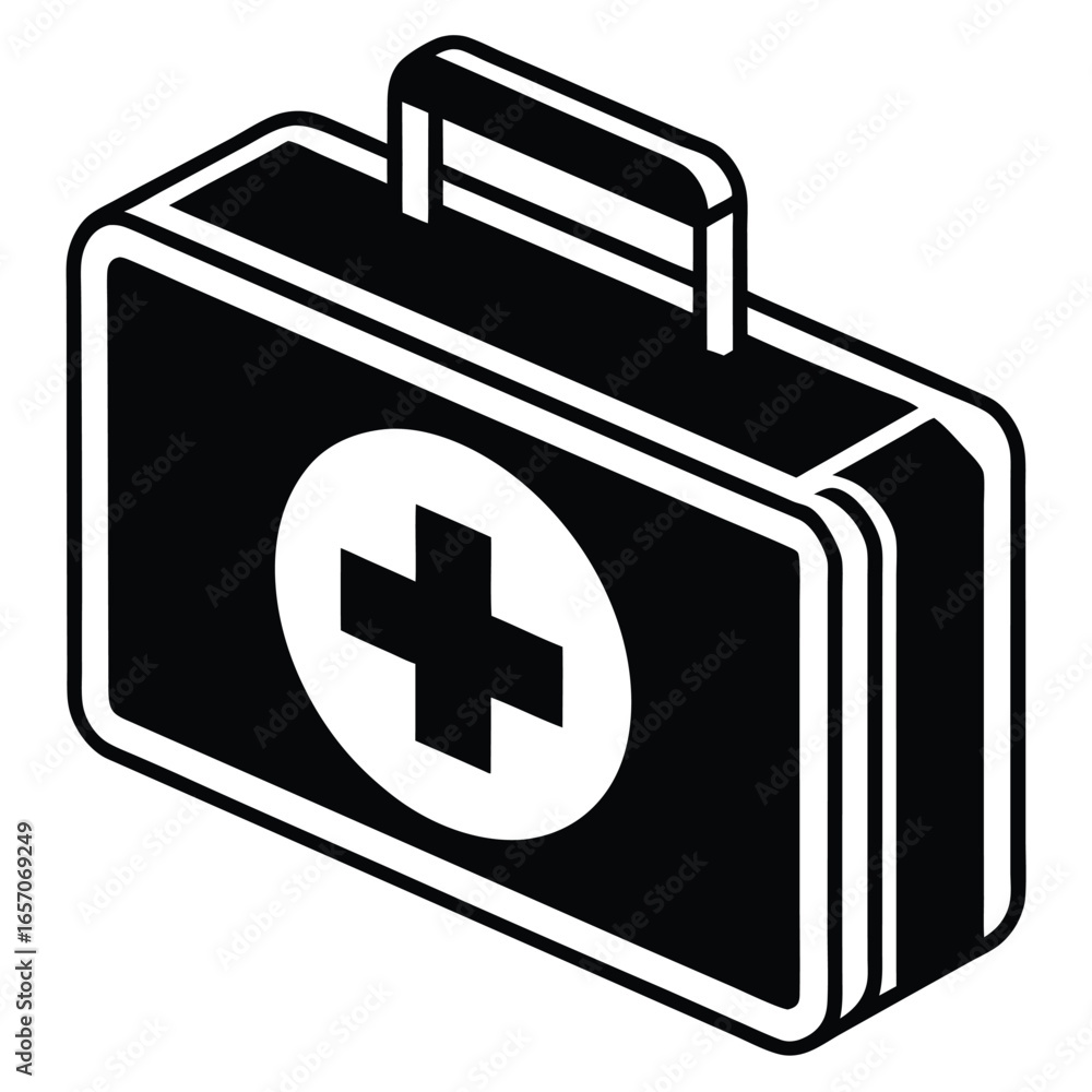 Obraz premium first aid kit icon
