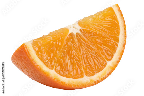 orange slice isolated on white background