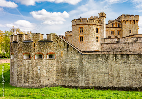 Fotografie Tower of London architecture in spring, UK