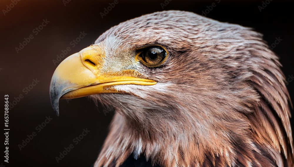 Naklejka premium close up of an eagle s head detailed view