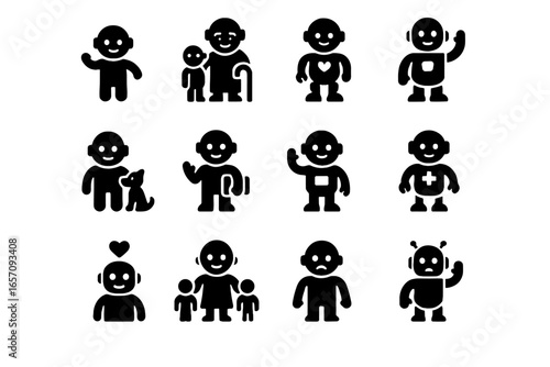 Companion hospital empathy public icon robot vector bot robots elderly humanoid emotion