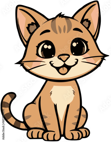 Cartoon kitten 