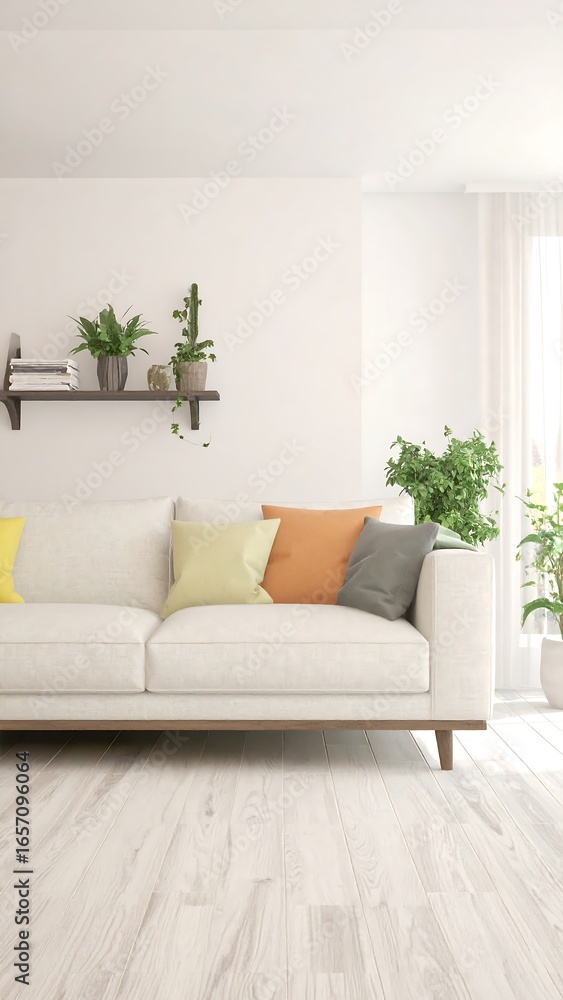 Fototapeta premium Modern living room interior design (2)