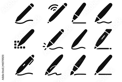 Smart sketch interactive vector pen module micro ergonomic icon wireless augmented