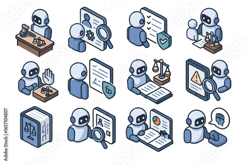 Ai legal request vector labor icon alert workplace handbook support harassment