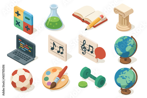 Arts vector languages history icon education ai theory computer programming tutor physical
