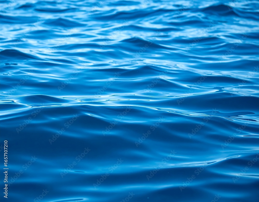 Naklejka premium Rippled deep blue water
