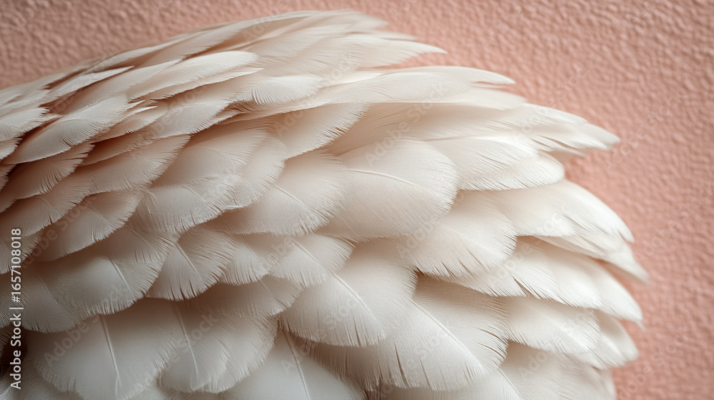 Fototapeta premium Close-up of soft, delicate feathers
