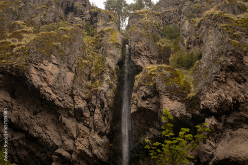 waterfall in the middle of the forest in Parque Dos Aguas in the State of Mexico