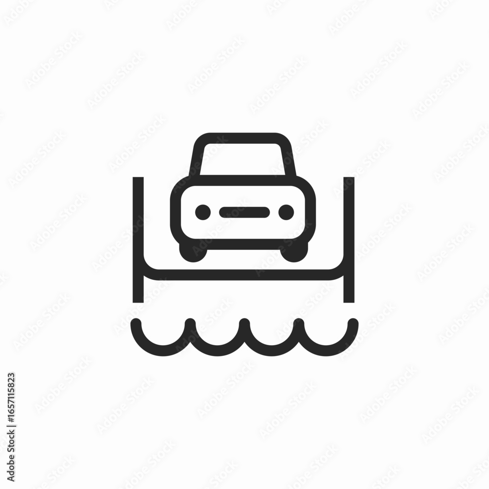 Obraz premium car wash icon sign vector