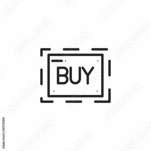 buy button icon sign vector