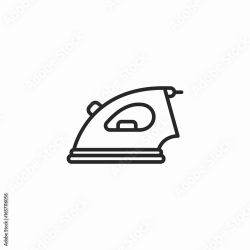 clothes iron icon sign vector