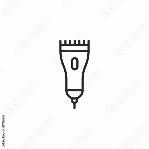 hair clipper icon sign vector