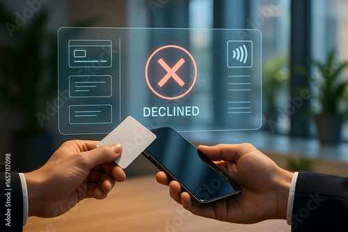 Declined contactless payment on smartphone / Pagamento sem contato recusado em smartphone