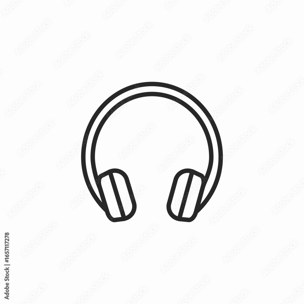 over-ear headphones icon sign vector over-ear headphones icon sign vector