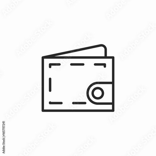 open wallet icon sign vector