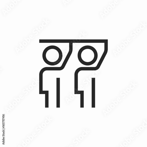 pedestrian crossing icon sign vector