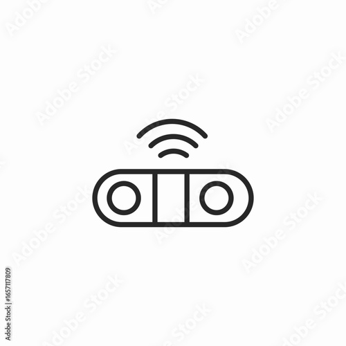 sound bar icon sign vector