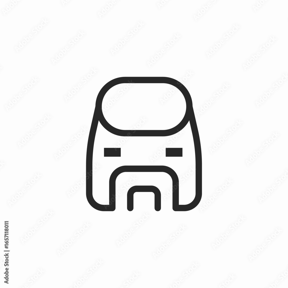 train front icon sign vector train front icon sign vector