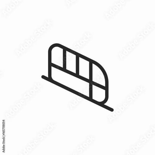 train tracks icon sign vector