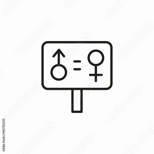 gender equality icon sign vector
