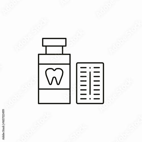 oral rinse icon sign vector