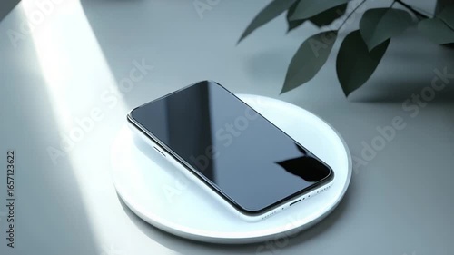 Wallpaper Mural Sleek Modern Smartphone on White Background
 Torontodigital.ca