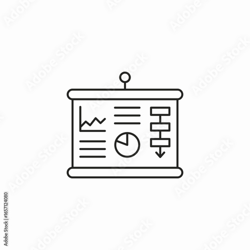 scientific presentation icon sign vector