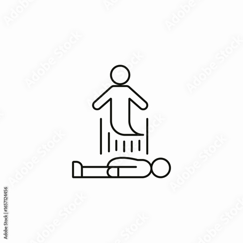 spirit leaving body icon sign vector