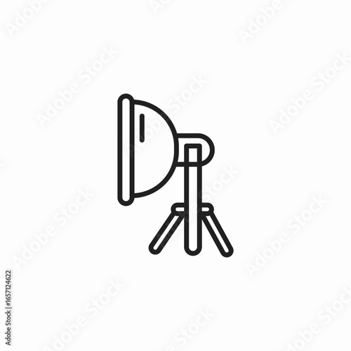 studio light icon sign vector