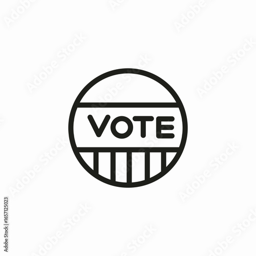 vote location icon sign vector