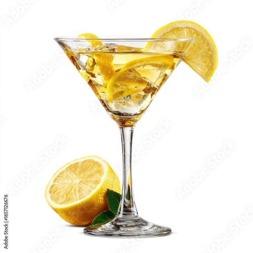 Wallpaper Mural Gold cocktail with lemon garnish Torontodigital.ca