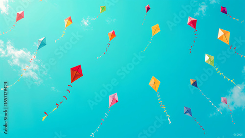abstract background with colorful balloons
