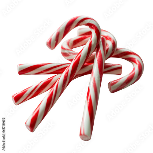 Cluster of Red and White Striped Candy Canes peppermint