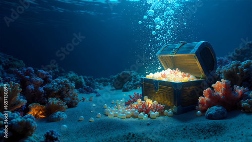 diver and coral