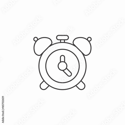 alarm clock icon sign vector