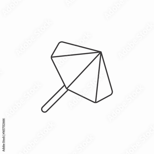 beach umbrella icon sign vector