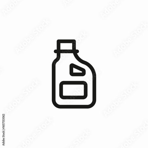 cleaning detergent bottle icon sign vector