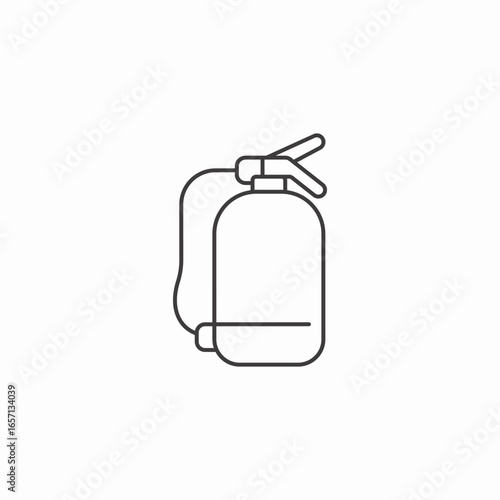 fire extinguisher icon sign vector