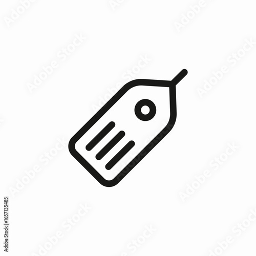 price tag barcode icon sign vector